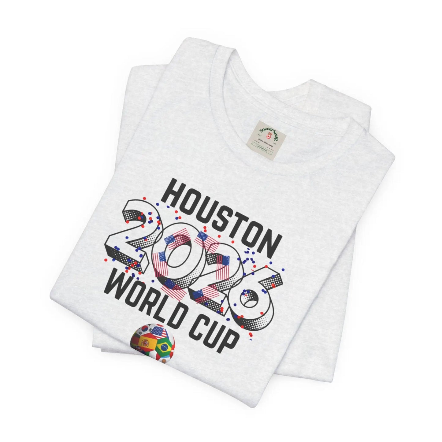 Houston World Cup 2026 Host Unisex Cotton Crew Tee by Printify