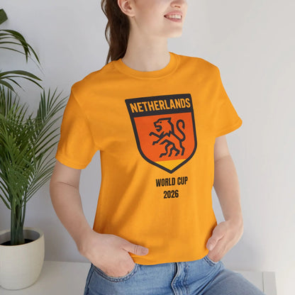 Netherlands World Cup 2026 Unisex Cotton Crew Tee by Printify