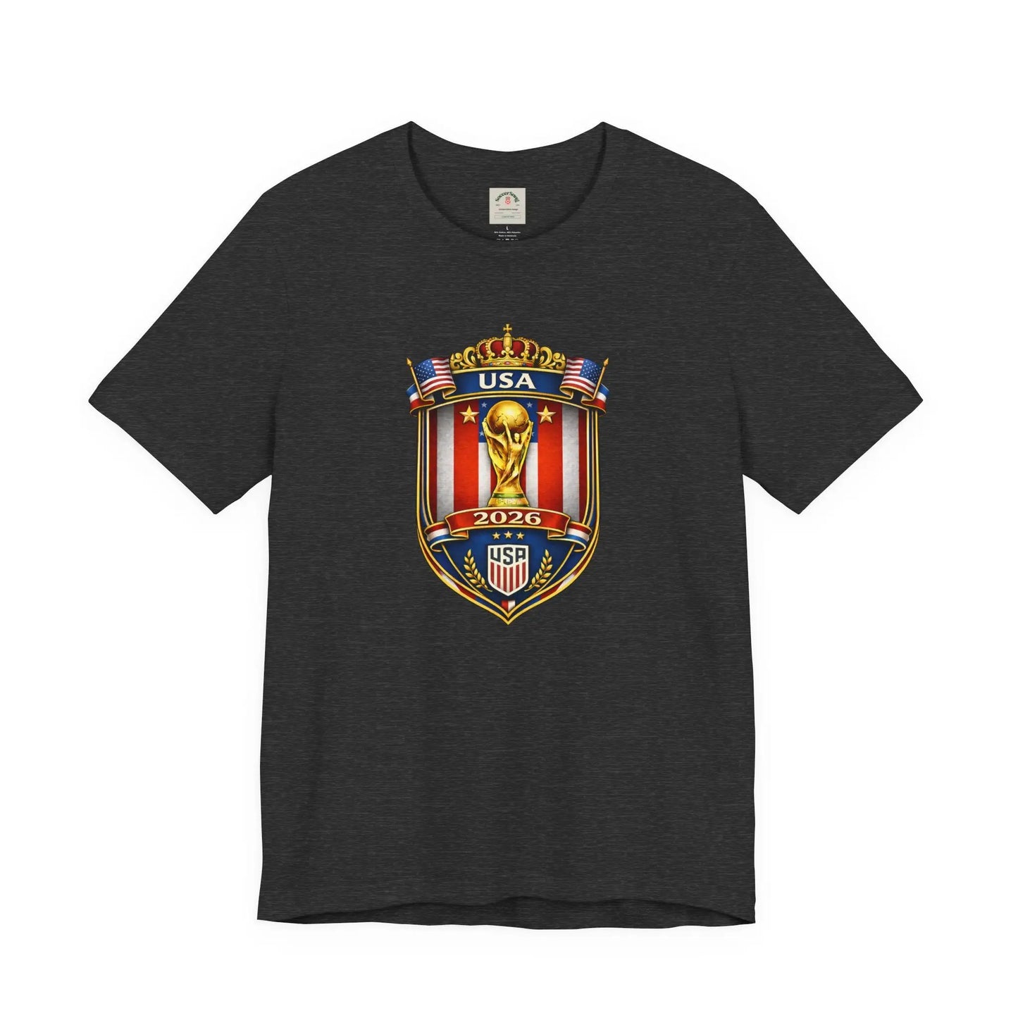 USA Soccer 2026 World Cup Crest T-Shirt by Printify