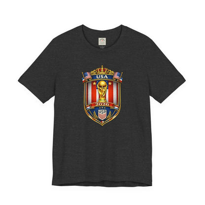 USA Soccer 2026 World Cup Crest T-Shirt by Printify