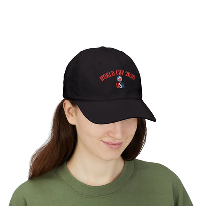 World Cup 2026 USA Dad Cap Patriotic Baseball Hat Vintage Style by Printify
