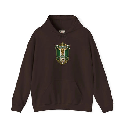 Mexico World Cup Slytherin Crest Hoodie – Hogwarts House Green Shield Pullover by Printify