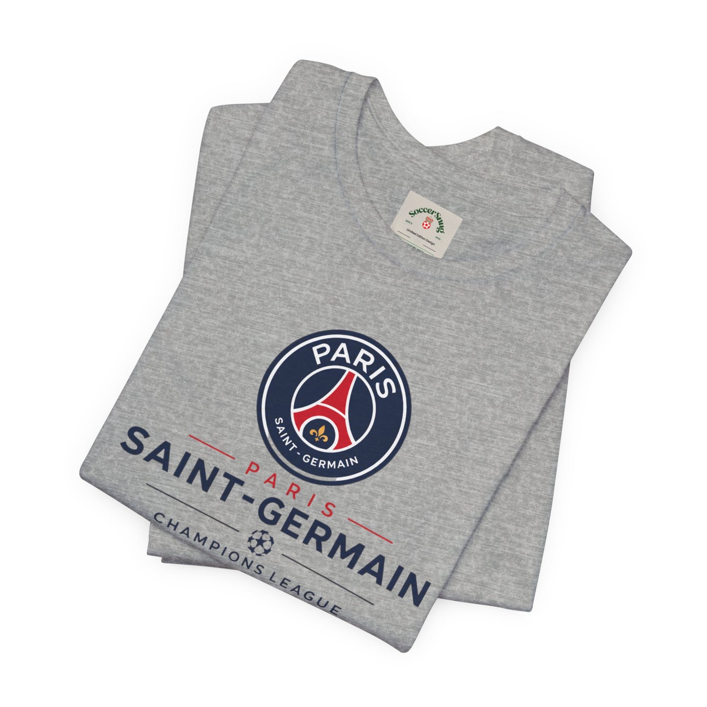 PSG Champions League Final Unisex Soccer Jersey Short Sleeve Tee