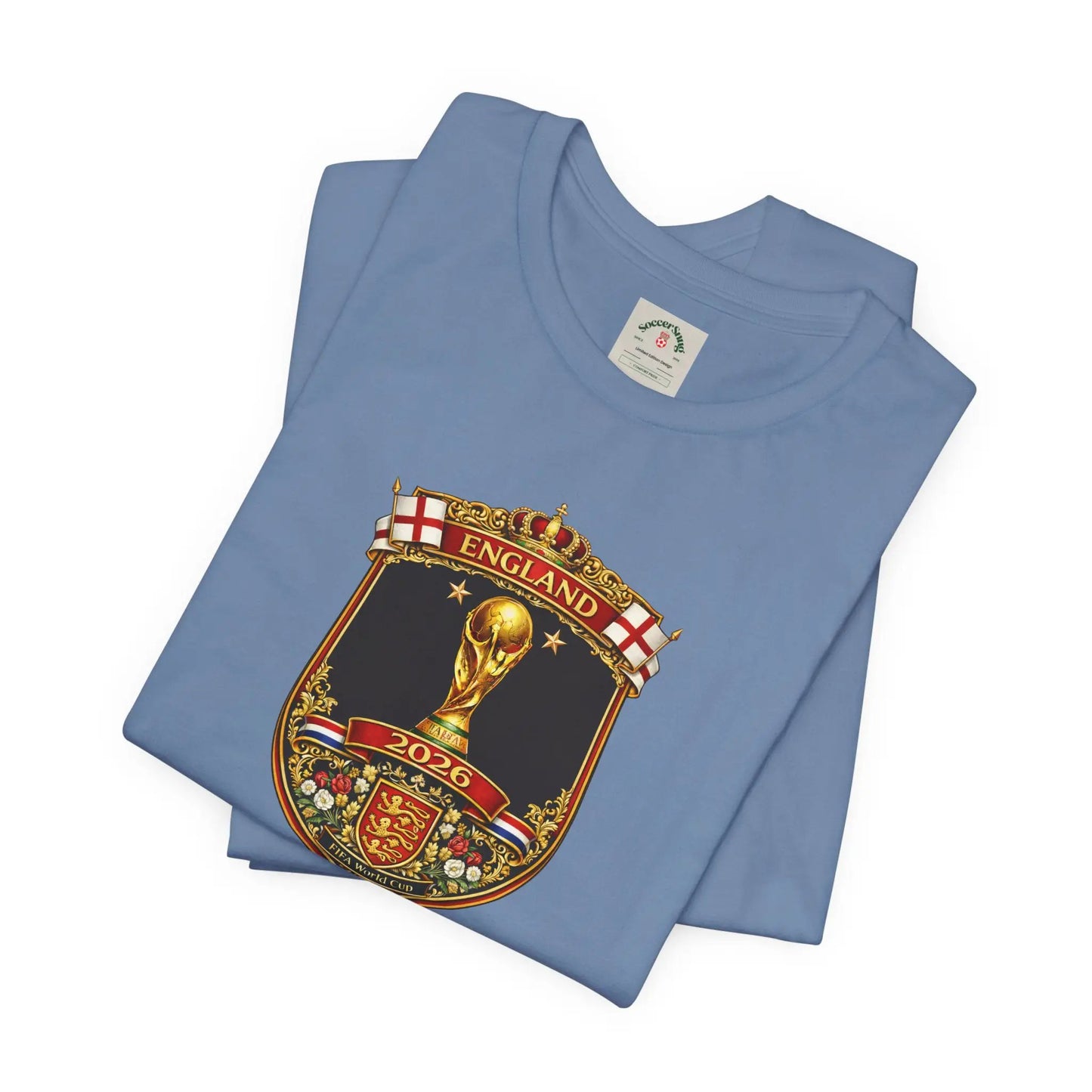 England World Cup 2026 Unisex Cotton Crew Tee by Printify