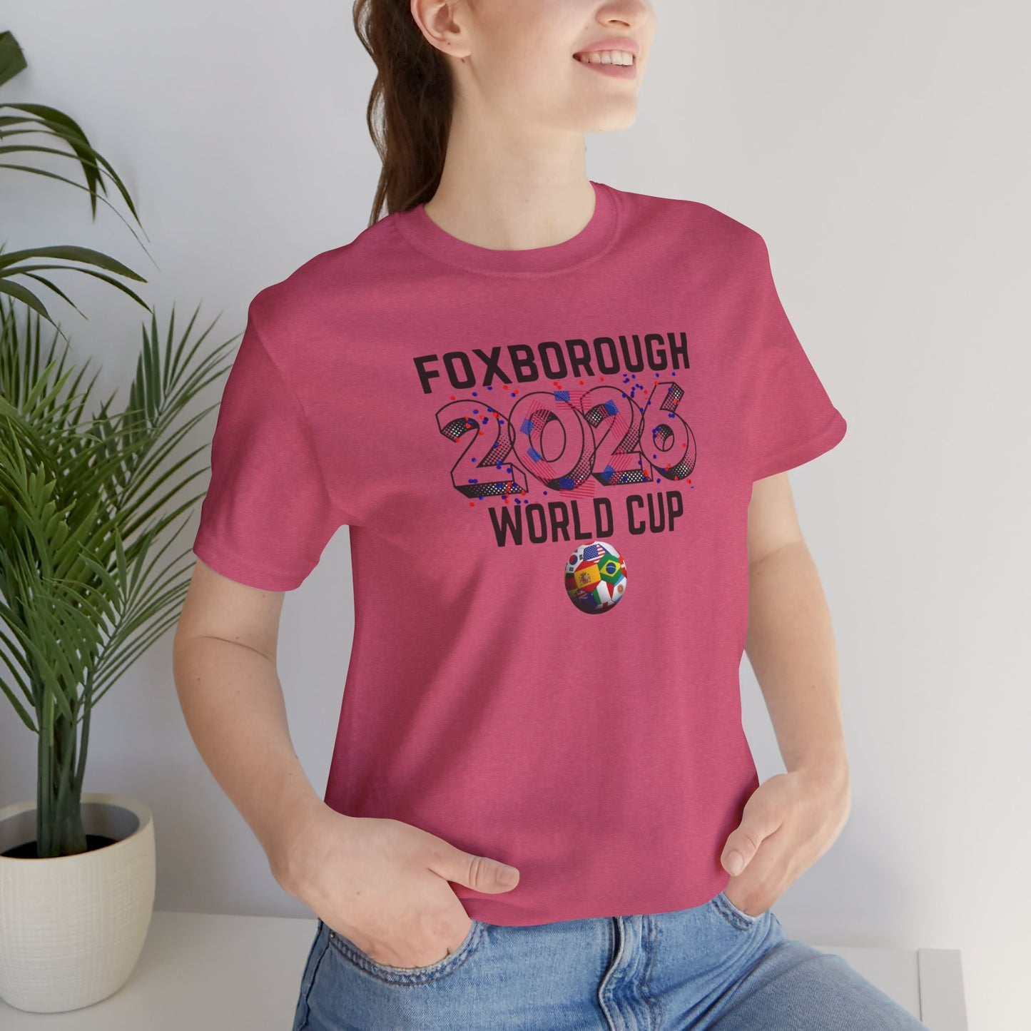 Fox Borough World Cup 2026 Host Unisex Cotton Crew Tee