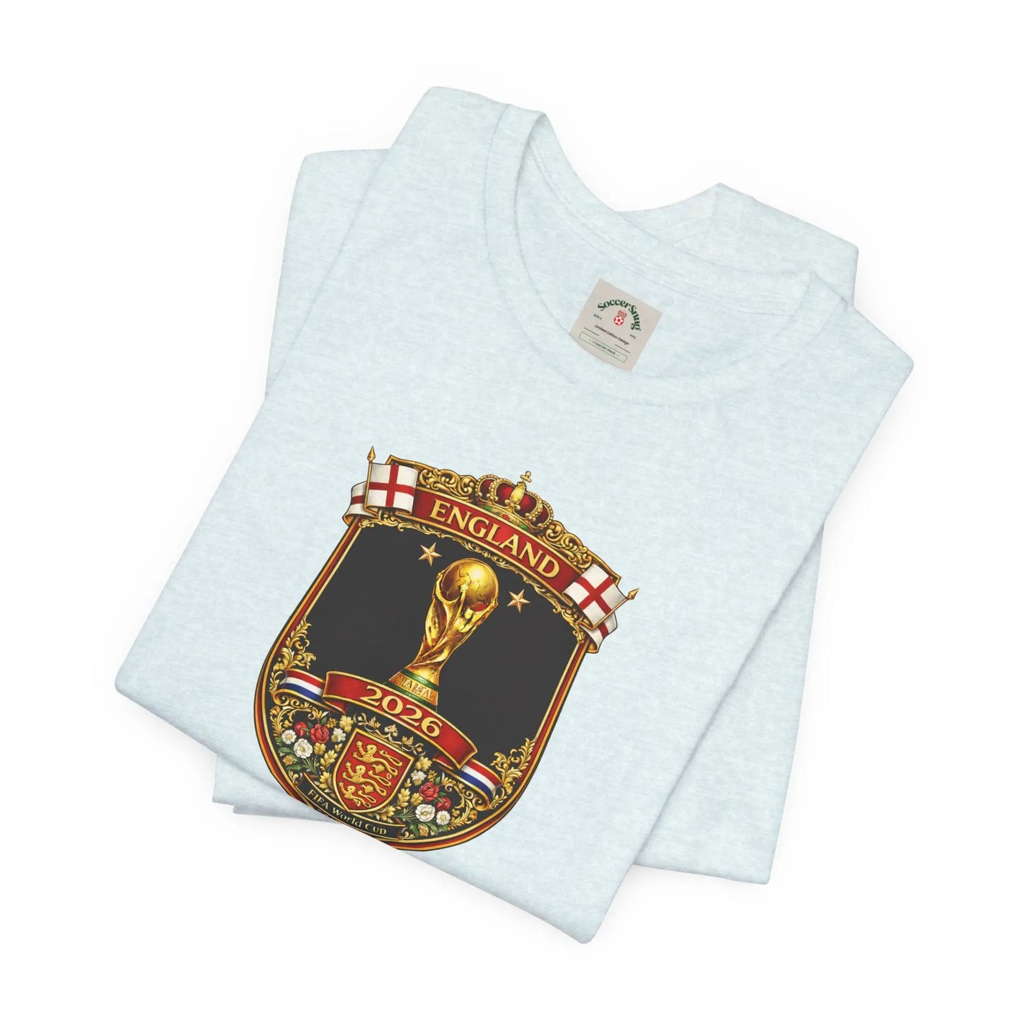 England World Cup 2026 Unisex Cotton Crew Tee by Printify