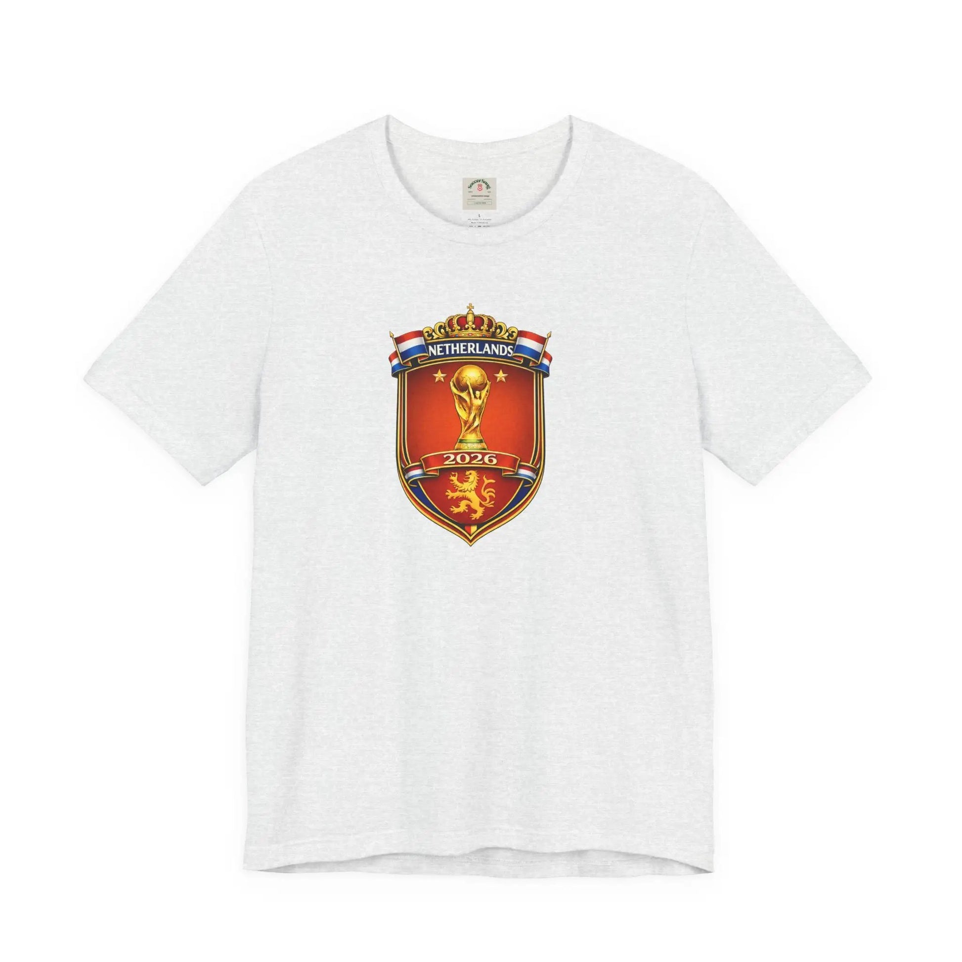 Netherlands World Cup 2026 Soccer Crest T-Shirt by Printify
