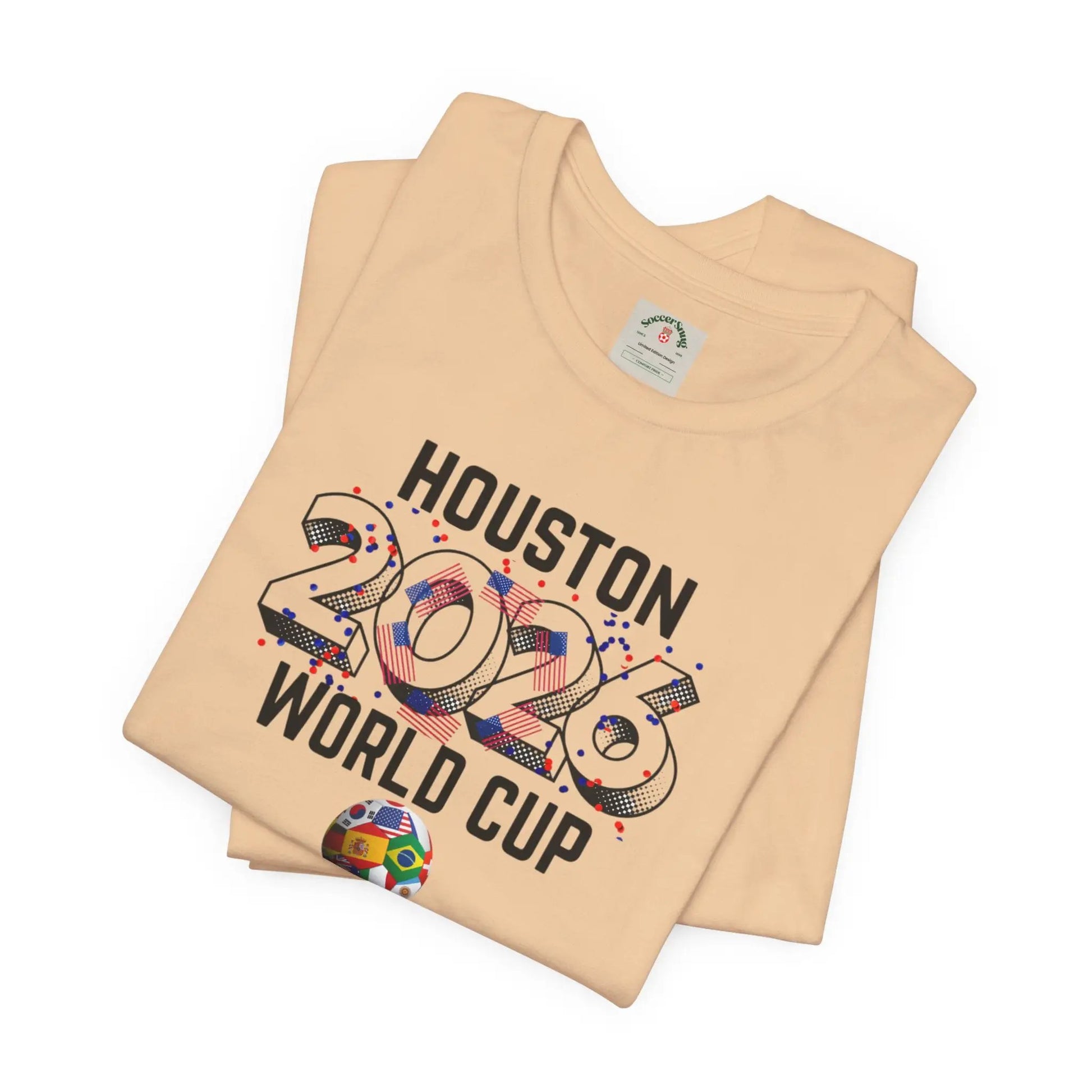 Houston World Cup 2026 Host Unisex Cotton Crew Tee by Printify