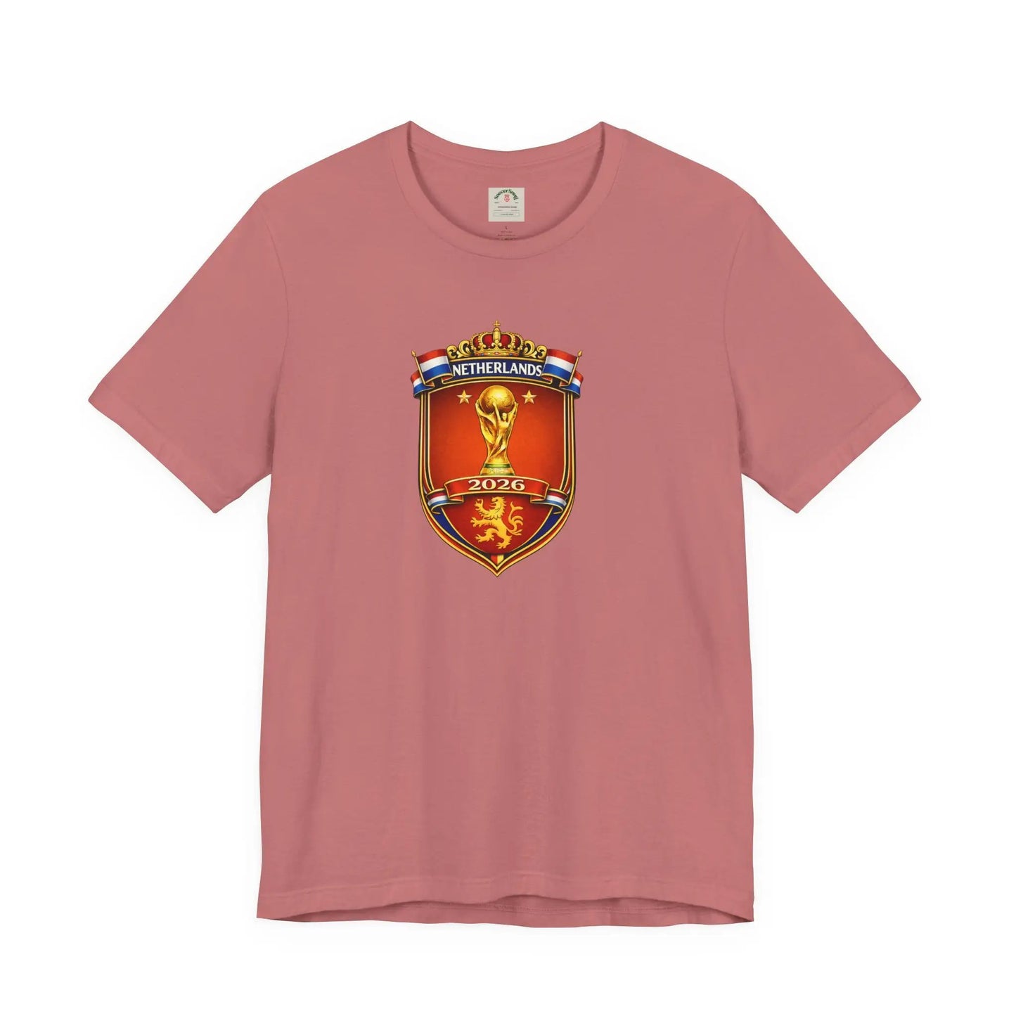 Netherlands World Cup 2026 Soccer Crest T-Shirt by Printify
