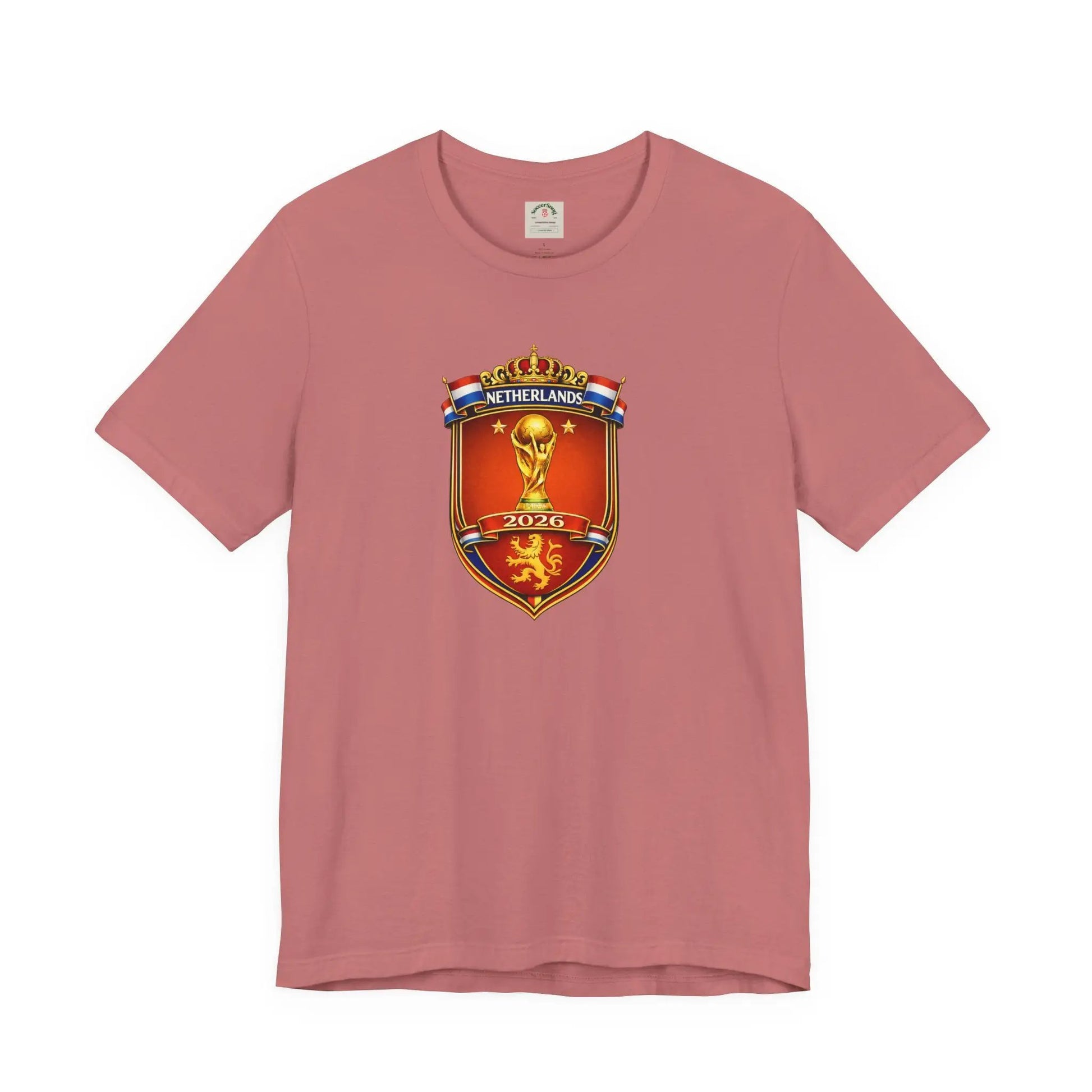 Netherlands World Cup 2026 Soccer Crest T-Shirt by Printify