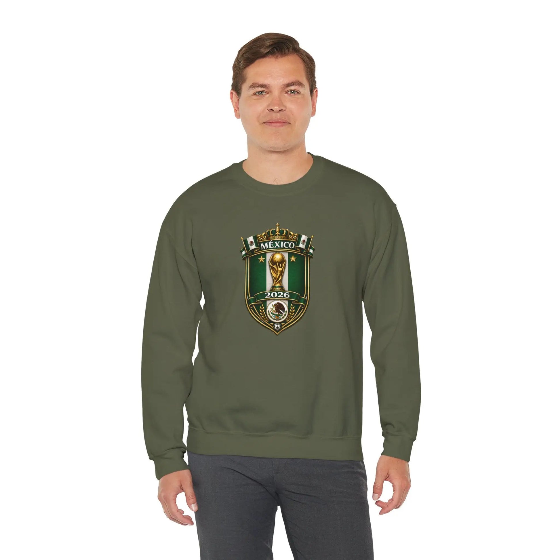 Mexico World Cup 2026 Crewneck Sweatshirt by Printify