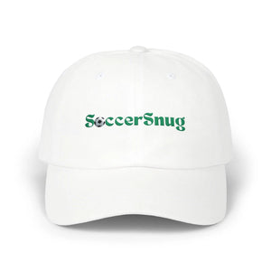 SoccerSnug Embroidered Dad Cap Casual Soccer Fan Baseball Hat by Printify