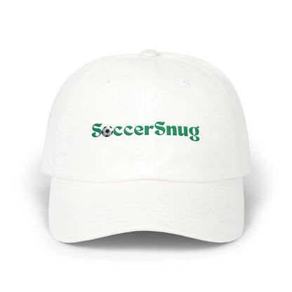 SoccerSnug Embroidered Dad Cap Casual Soccer Fan Baseball Hat by Printify