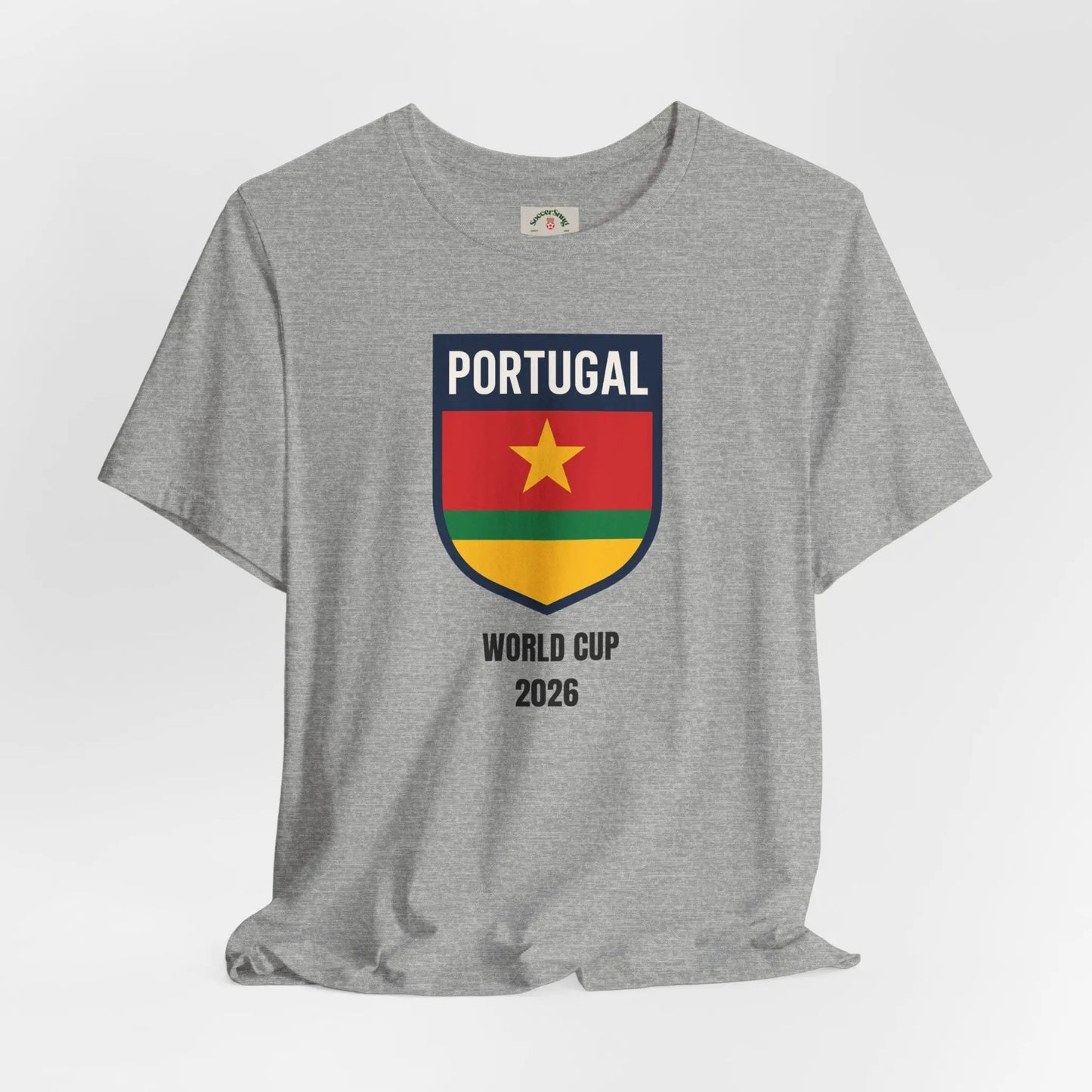 Portugal World Cup 2026 Unisex Premium Fitted Cotton Crew Neck Tee by Printify