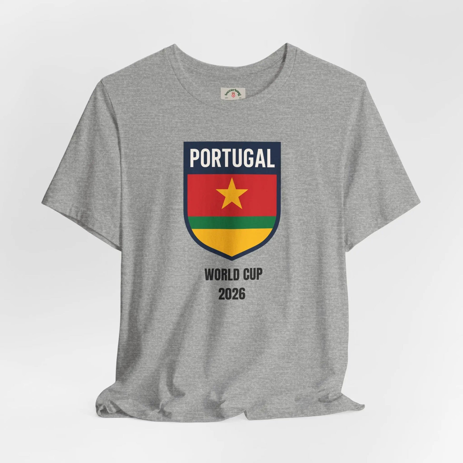 Portugal World Cup 2026 Unisex Premium Fitted Cotton Crew Neck Tee by Printify