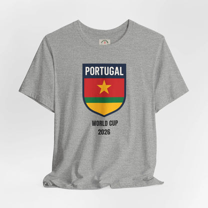 Portugal World Cup 2026 Unisex Premium Fitted Cotton Crew Neck Tee by Printify