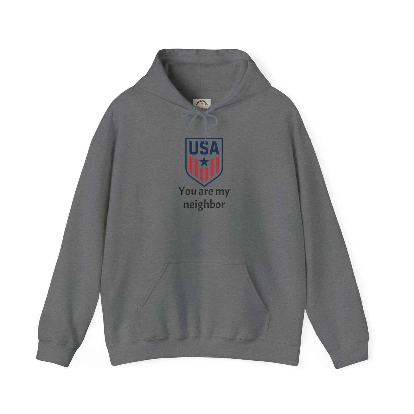 Gildan Heavy Blend Hoodie Unisex With Front Pocket Drawcord by Printify