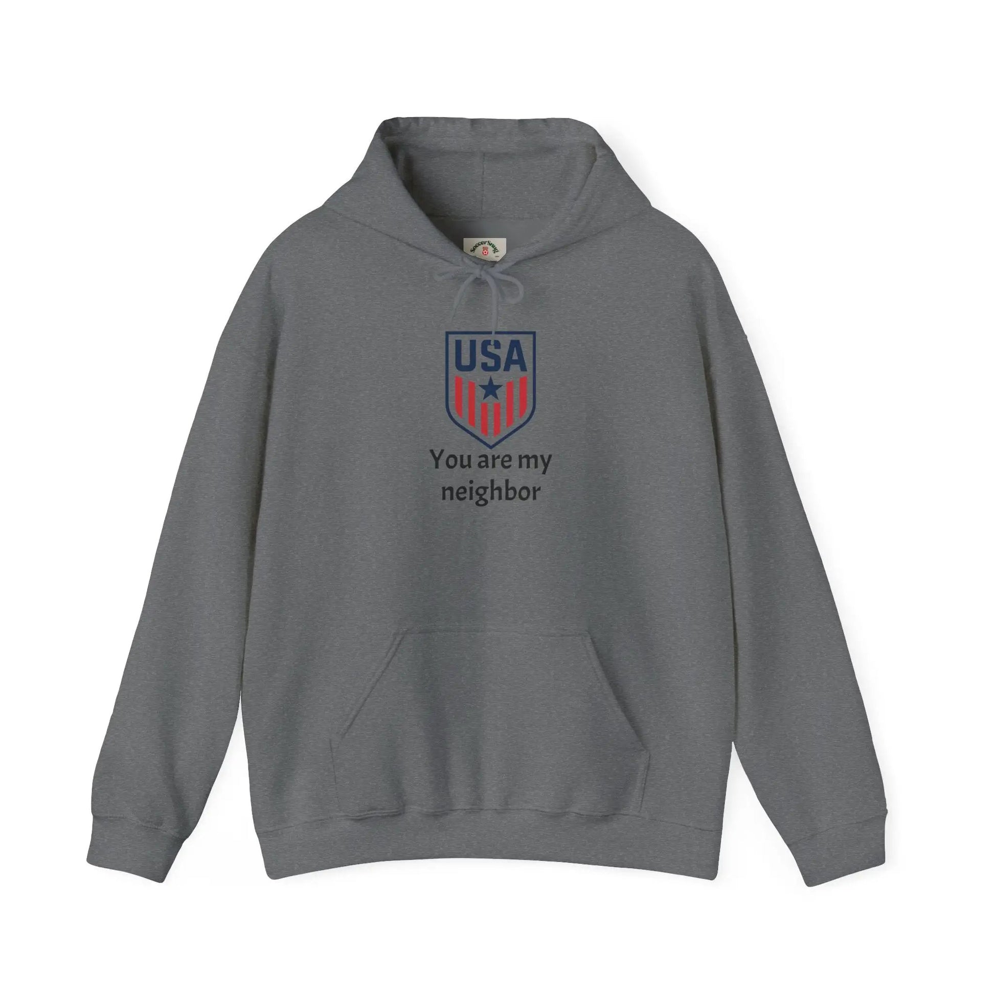 Gildan Heavy Blend Hoodie Unisex With Front Pocket Drawcord by Printify