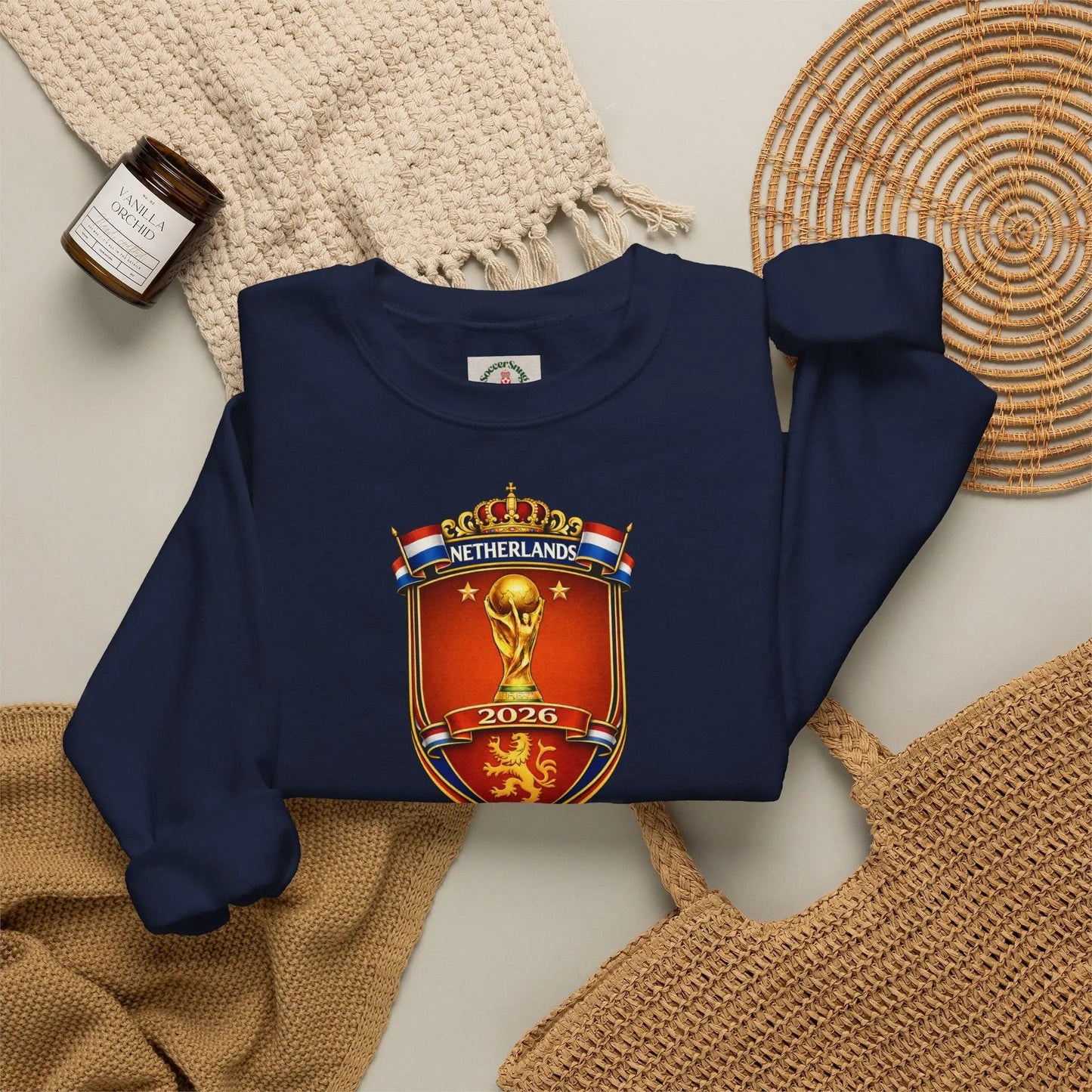 Netherlands 2026 World Cup Crest Crewneck by Printify