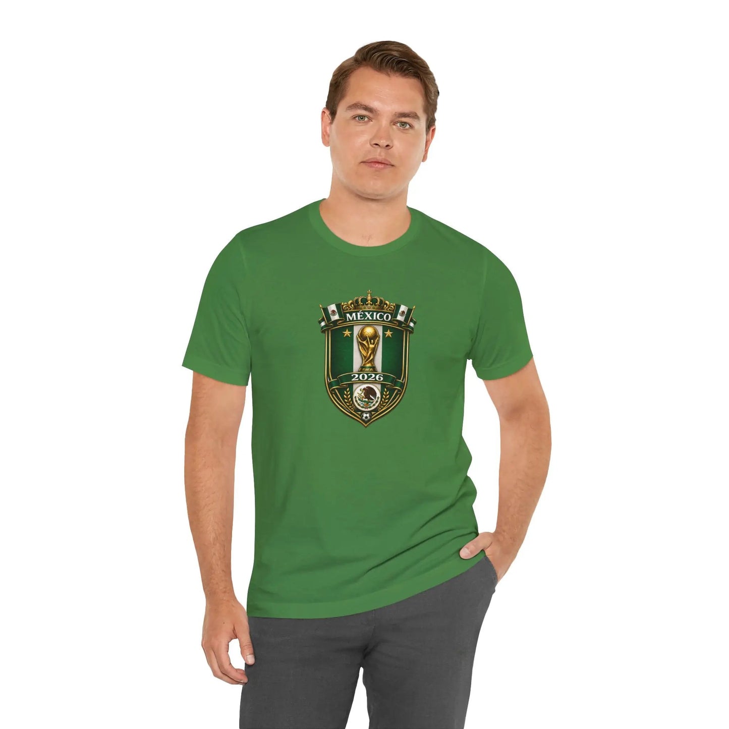 Mexico 2026 World Cup Crest T-Shirt — Soccer Fan Jersey Tee by Printify