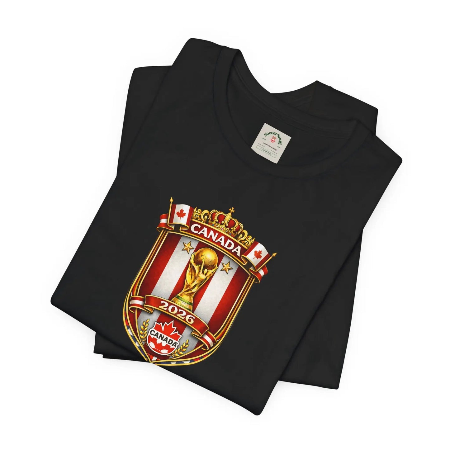 Canada World Cup 2026 Unisex Cotton Crew Soccer Fan Tee by Printify
