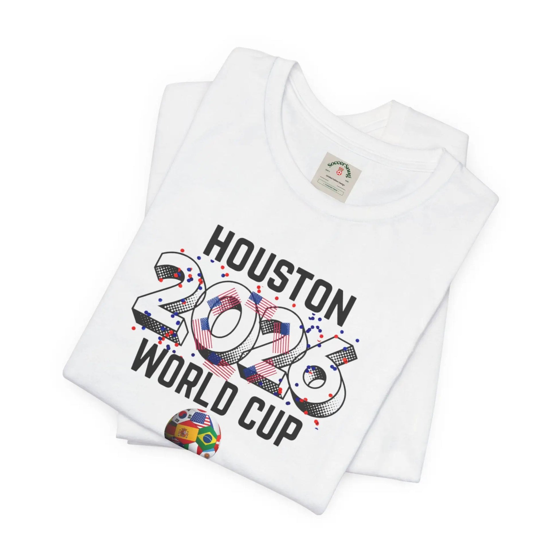 Houston World Cup 2026 Host Unisex Cotton Crew Tee by Printify