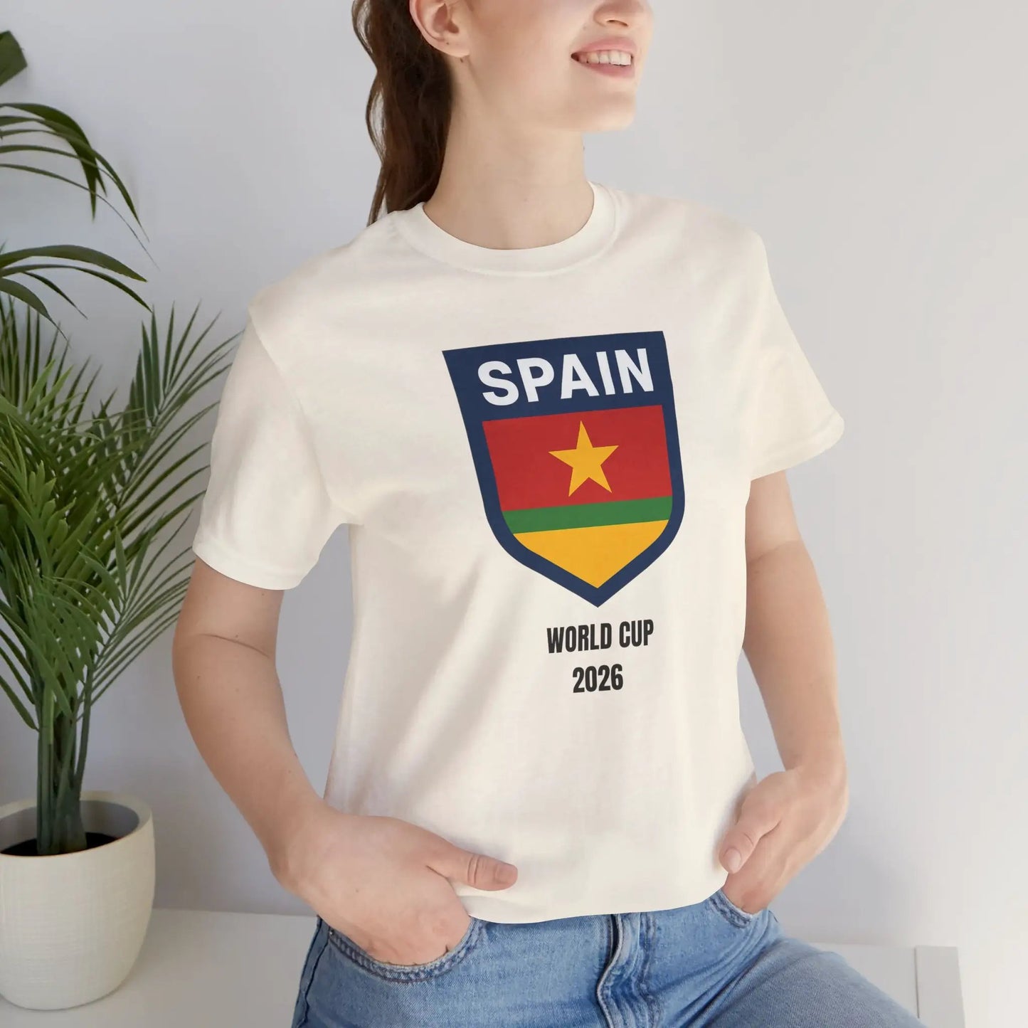 Spain World Cup 2026 Unisex Cotton Crew Tee by Printify