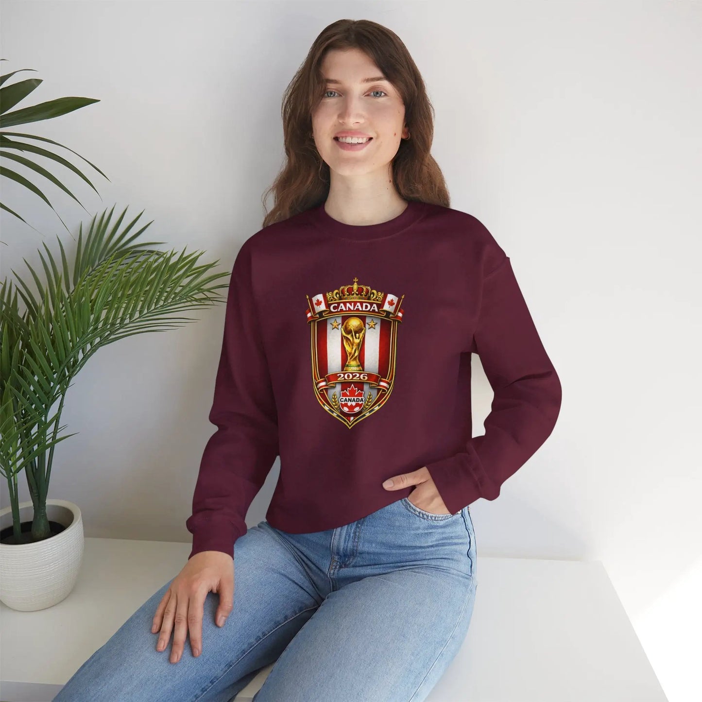 Canada World Cup 2026 Crewneck Sweatshirt by Printify