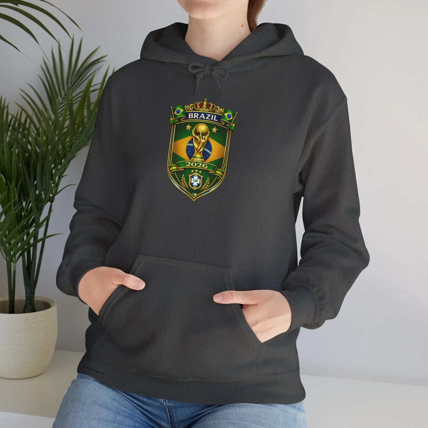 Brazil World Cup 2026 Hooded Sweatshirt by Printify
