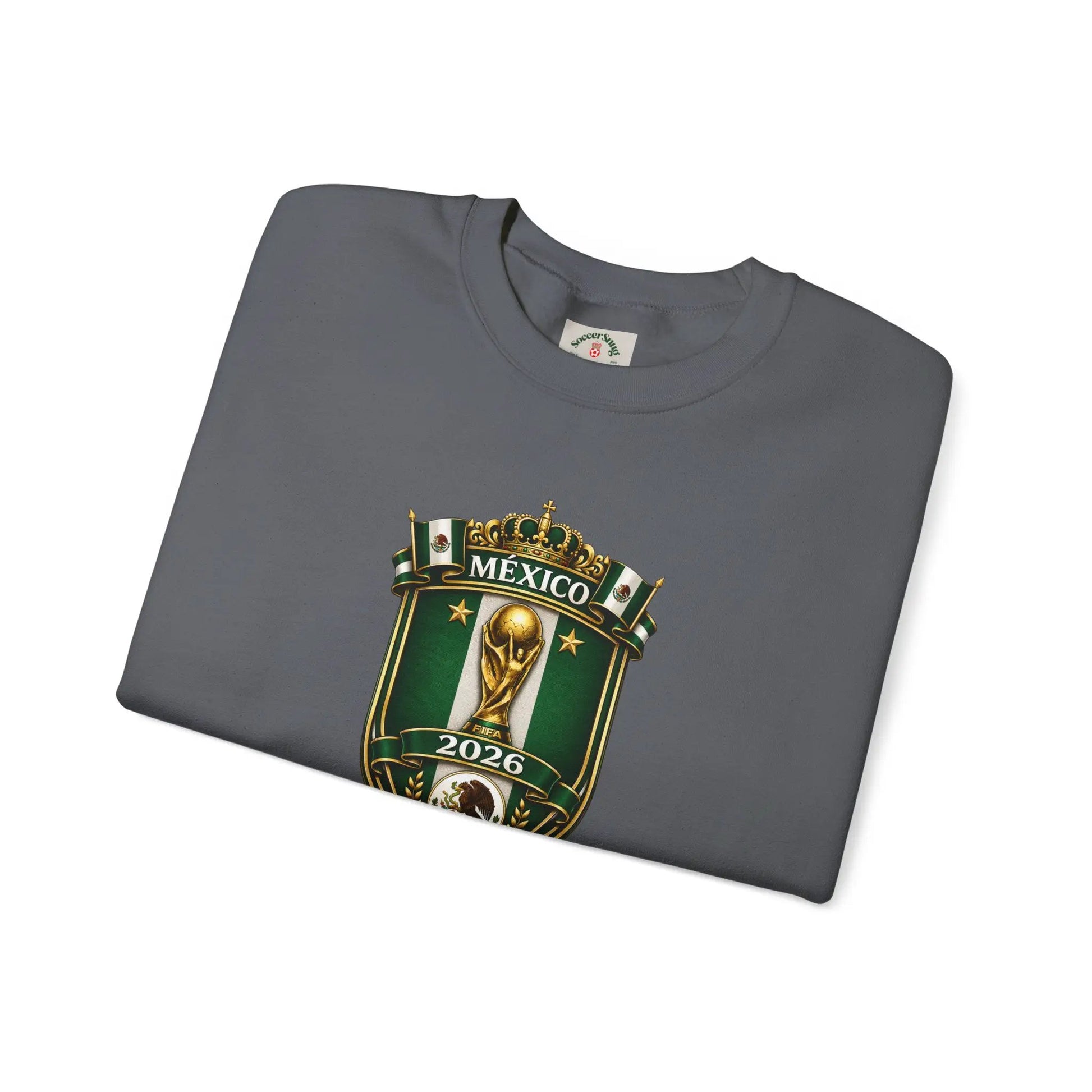 Mexico World Cup 2026 Crewneck Sweatshirt Unisex Cotton Polyester Blend by Printify