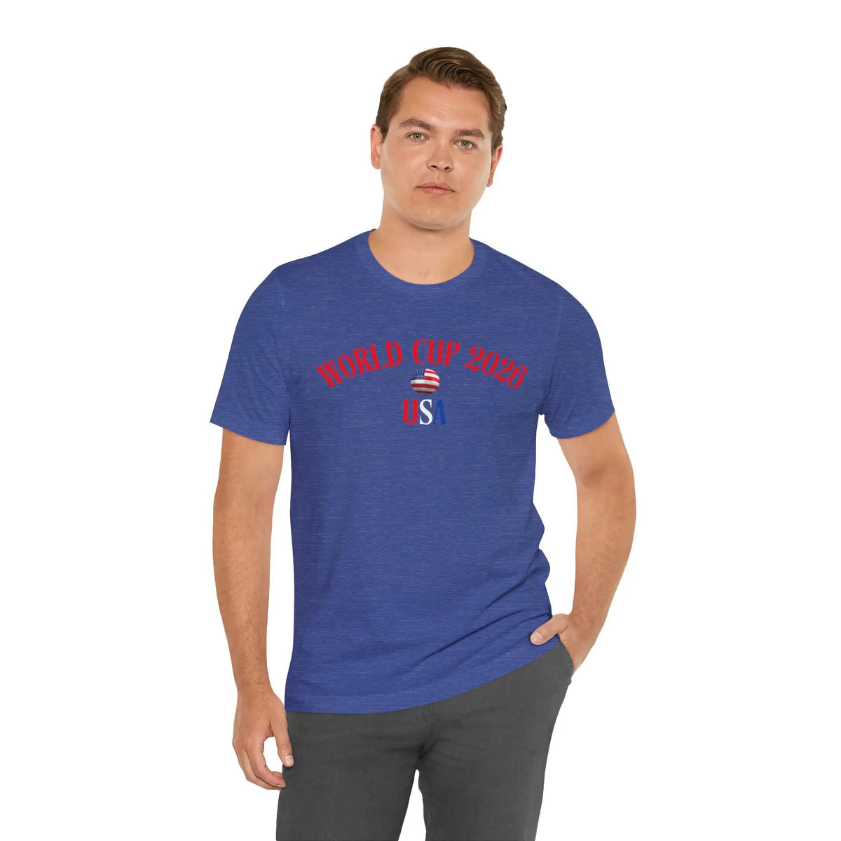 World Cup 2026 USA T-Shirt — Patriotic Soccer Tee by Printify