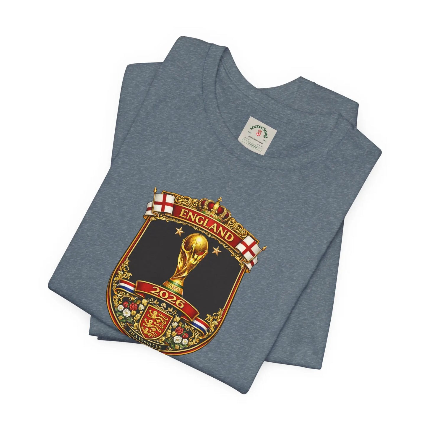 England World Cup 2026 Unisex Cotton Crew Tee by Printify