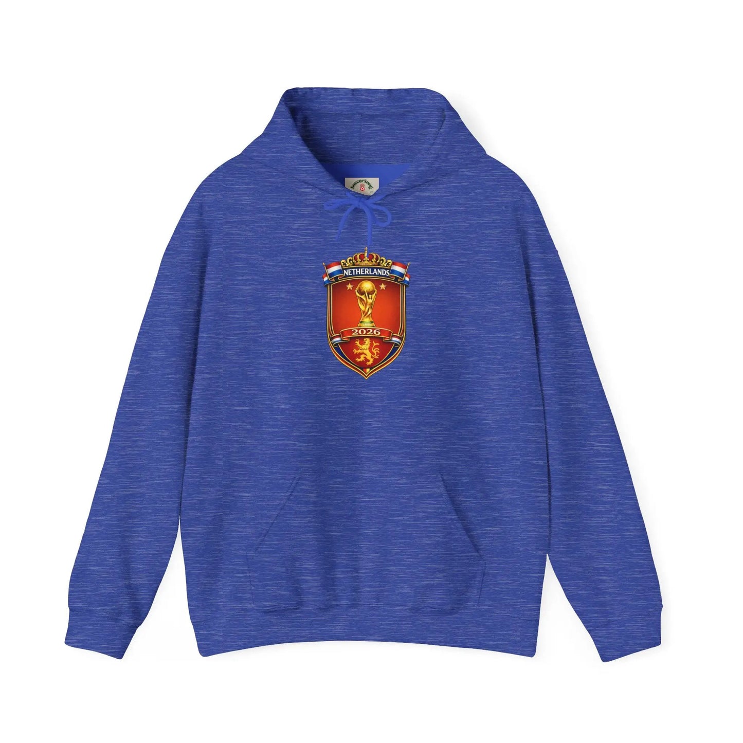 Netherland World Cup 2026 Crest Hoodie — Lion Shield Emblem Hooded Sweatshirt by Printify