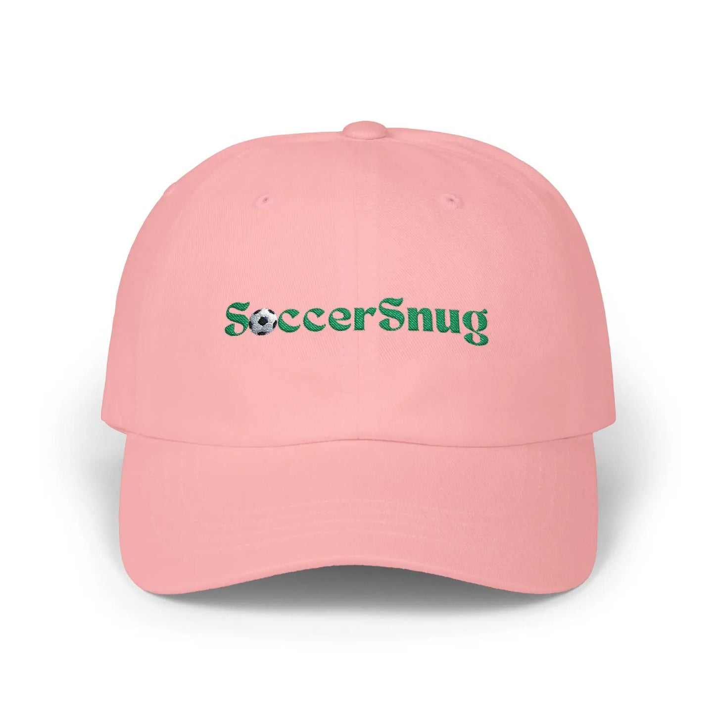 SoccerSnug Embroidered Dad Cap Casual Soccer Fan Baseball Hat by Printify