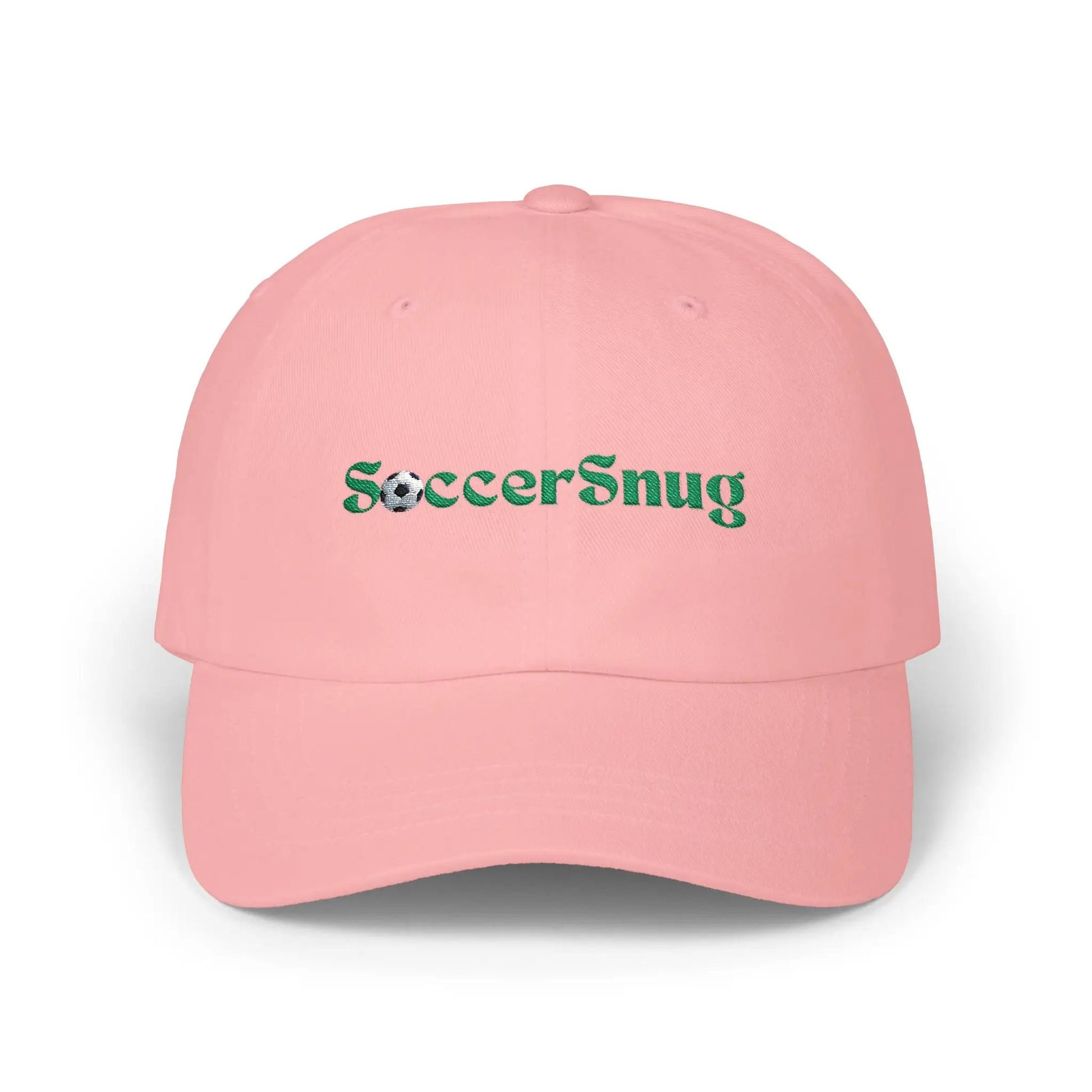 SoccerSnug Embroidered Dad Cap Casual Soccer Fan Baseball Hat by Printify