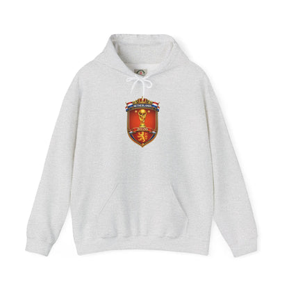 Netherland World Cup 2026 Crest Hoodie — Lion Shield Emblem Hooded Sweatshirt by Printify