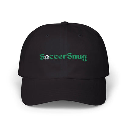 SoccerSnug Embroidered Dad Cap Casual Soccer Fan Baseball Hat by Printify