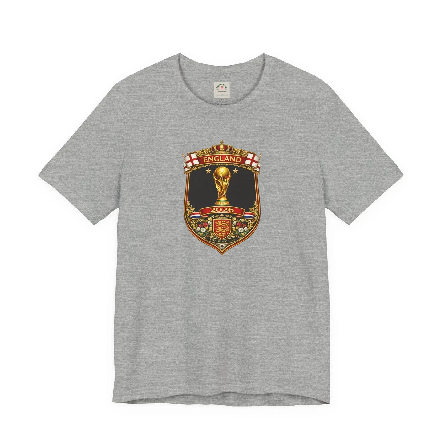 England World Cup 2026 Unisex Cotton Crew Tee by Printify