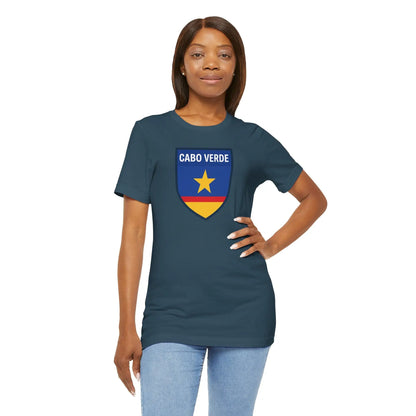 Cabo Verde Shield T‑Shirt — Cape Verde Pride Travel Tee by Printify