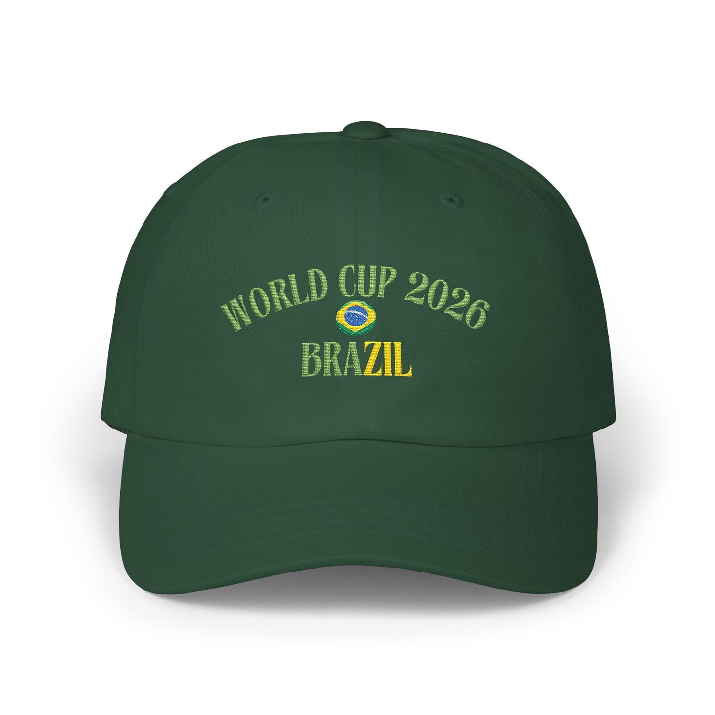 World Cup 2026 Brazil Dad Cap – Embroidered Soccer Fan Hat