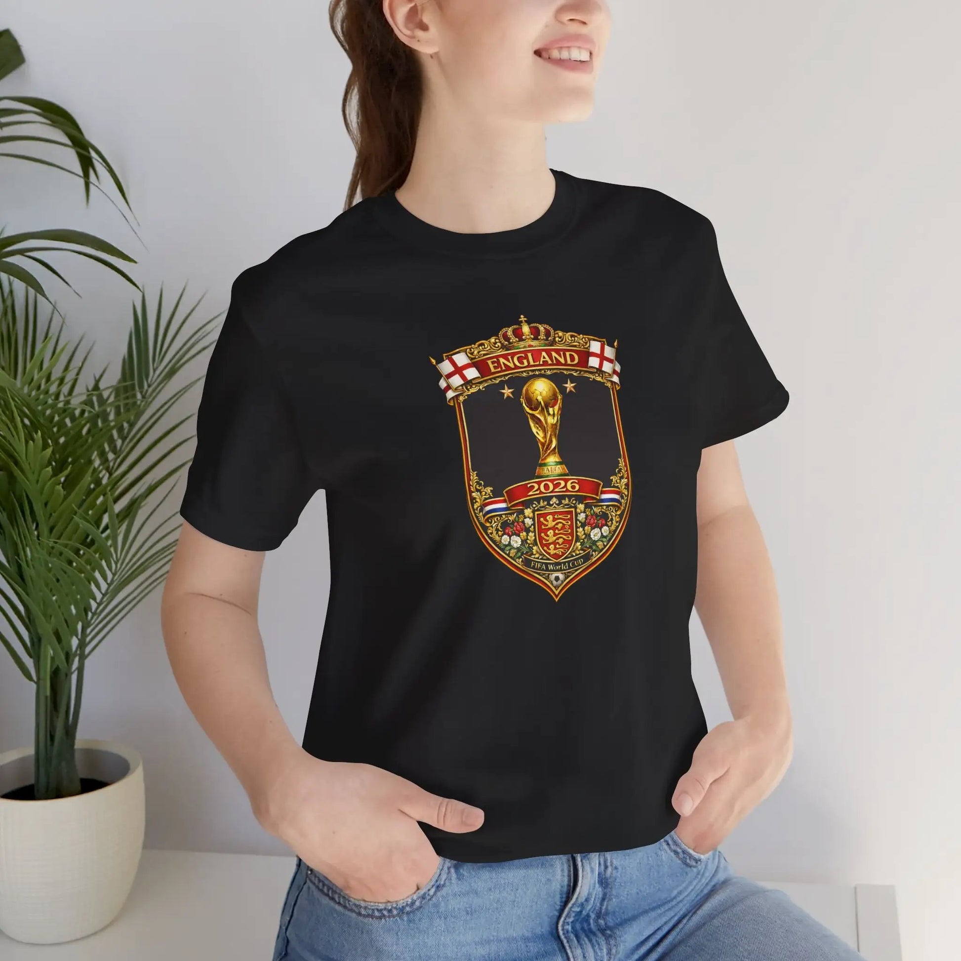 England World Cup 2026 Unisex Cotton Crew Tee by Printify