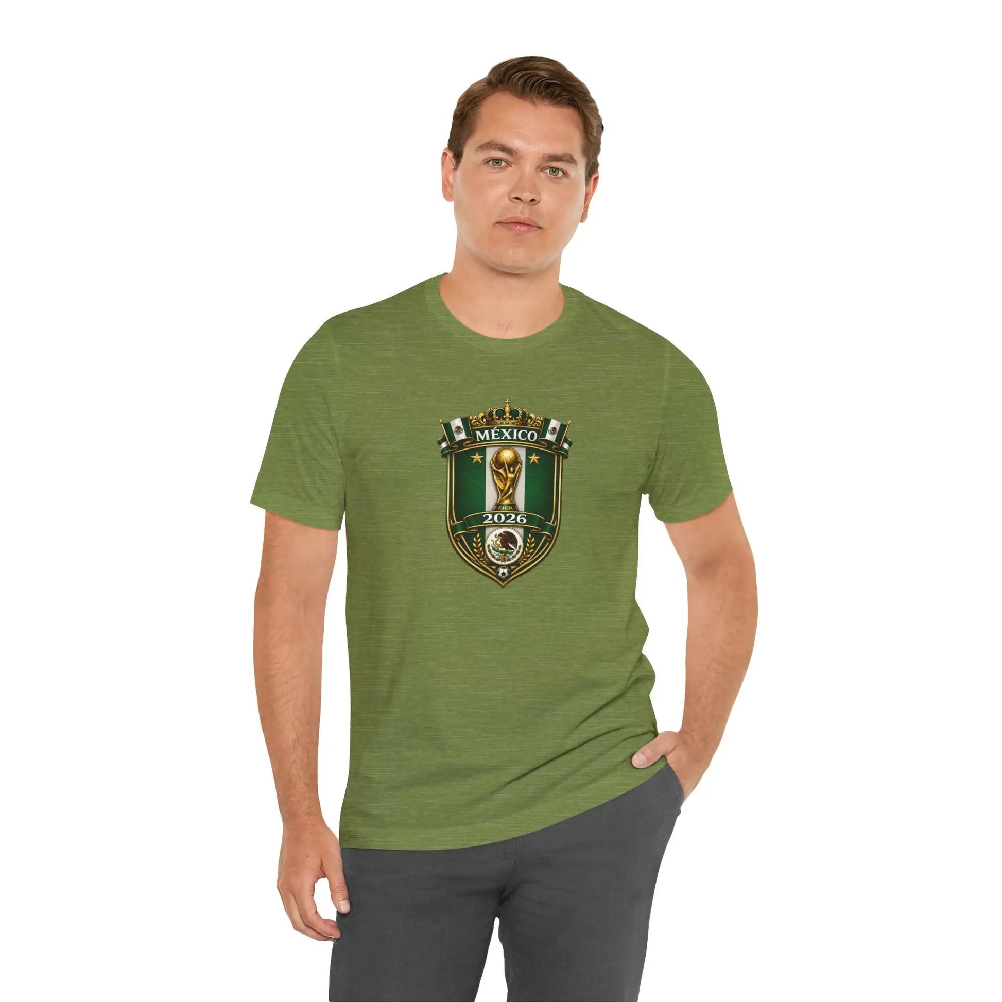 Mexico 2026 World Cup Crest T-Shirt — Soccer Fan Jersey Tee by Printify