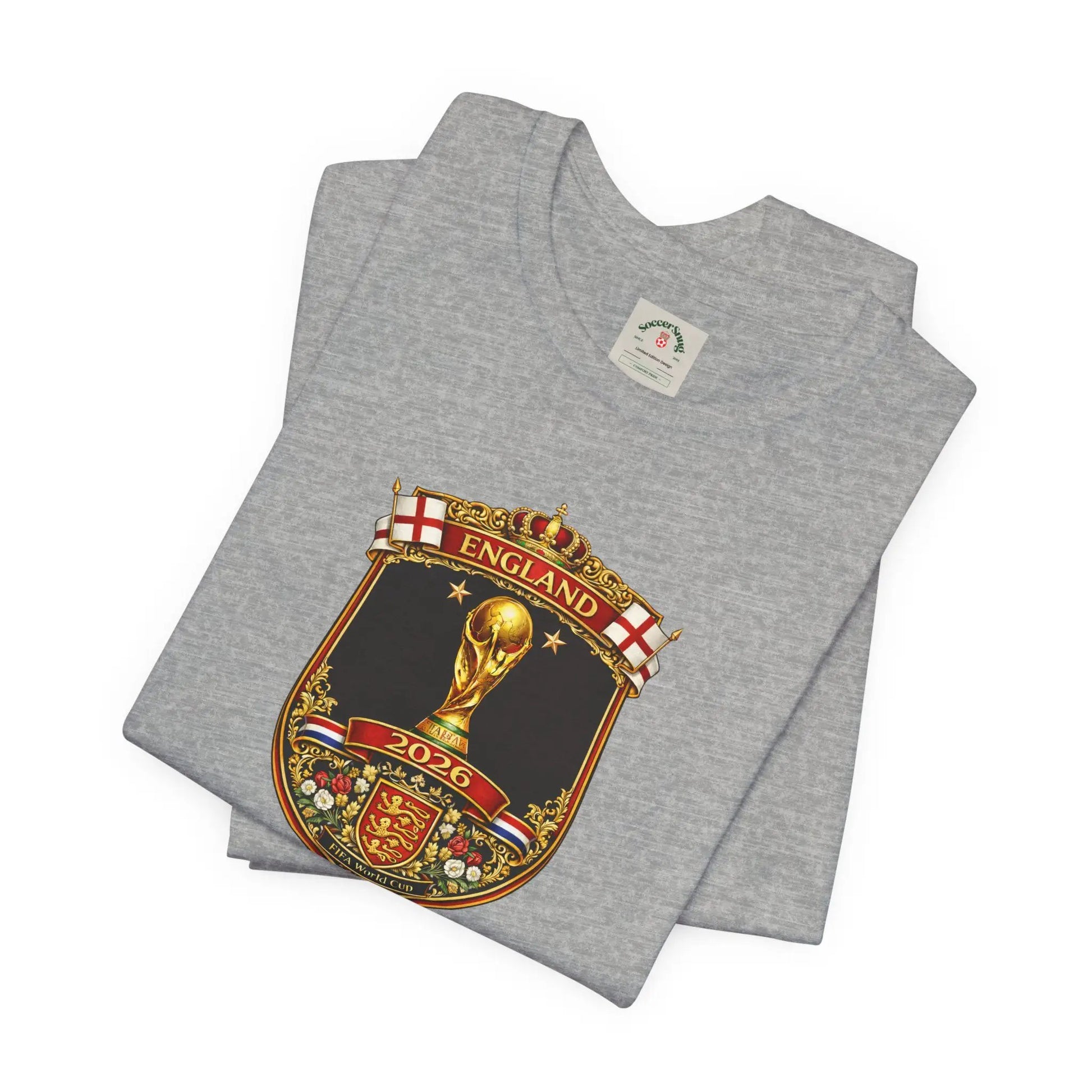 England World Cup 2026 Unisex Cotton Crew Tee by Printify