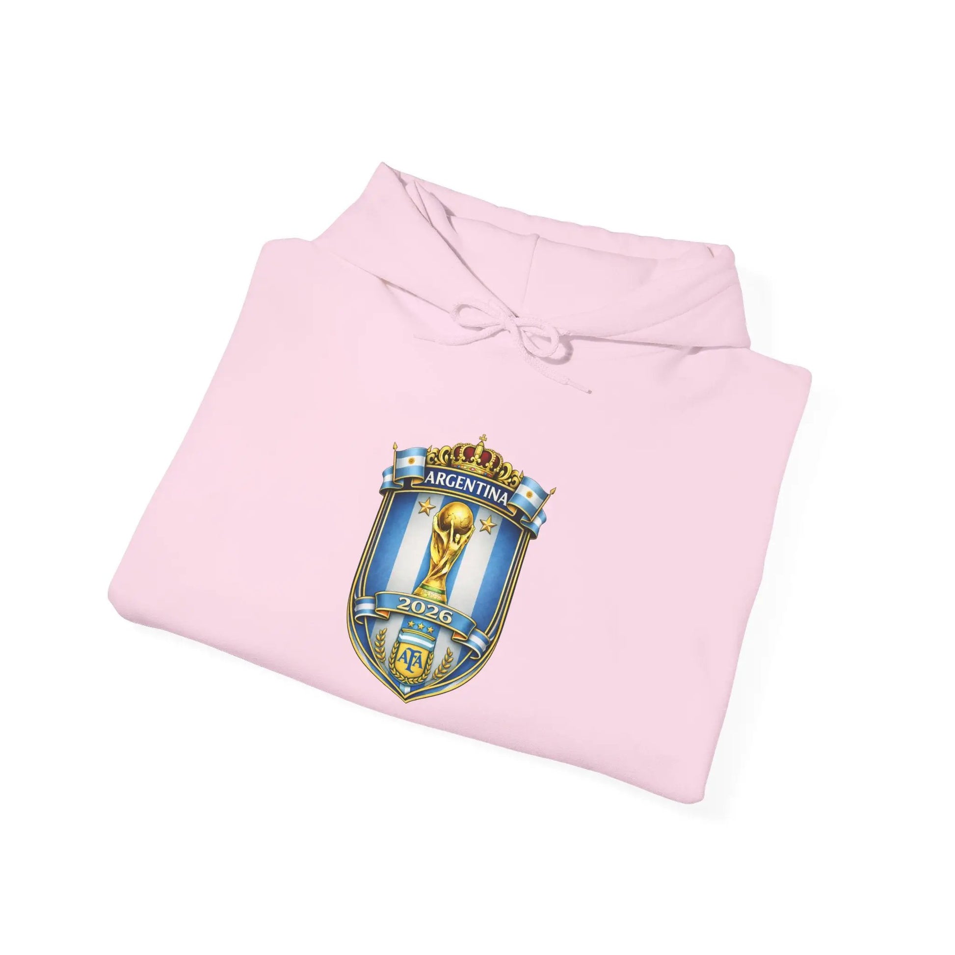 Soccer Trophy Crest Hoodie - Champion Shield Football Pullover by Printify