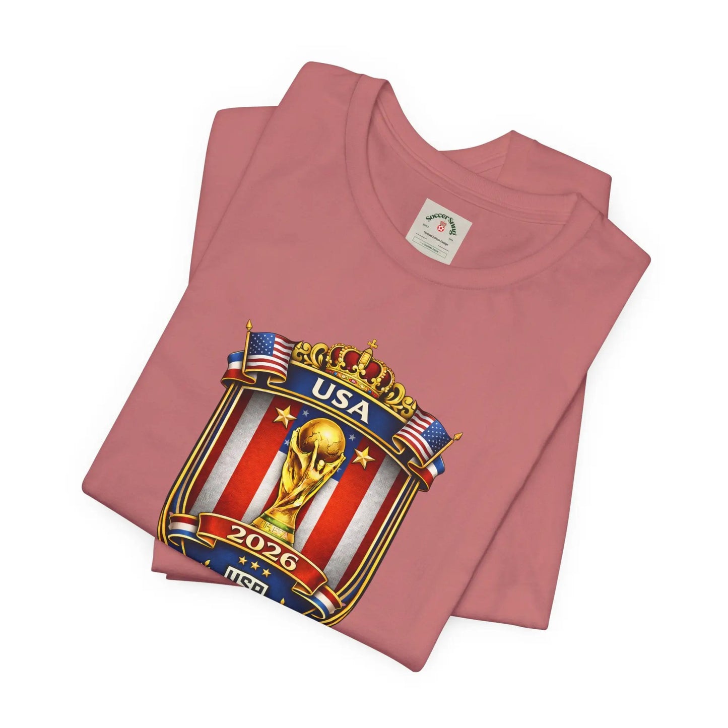 USA Soccer 2026 World Cup Crest T-Shirt by Printify