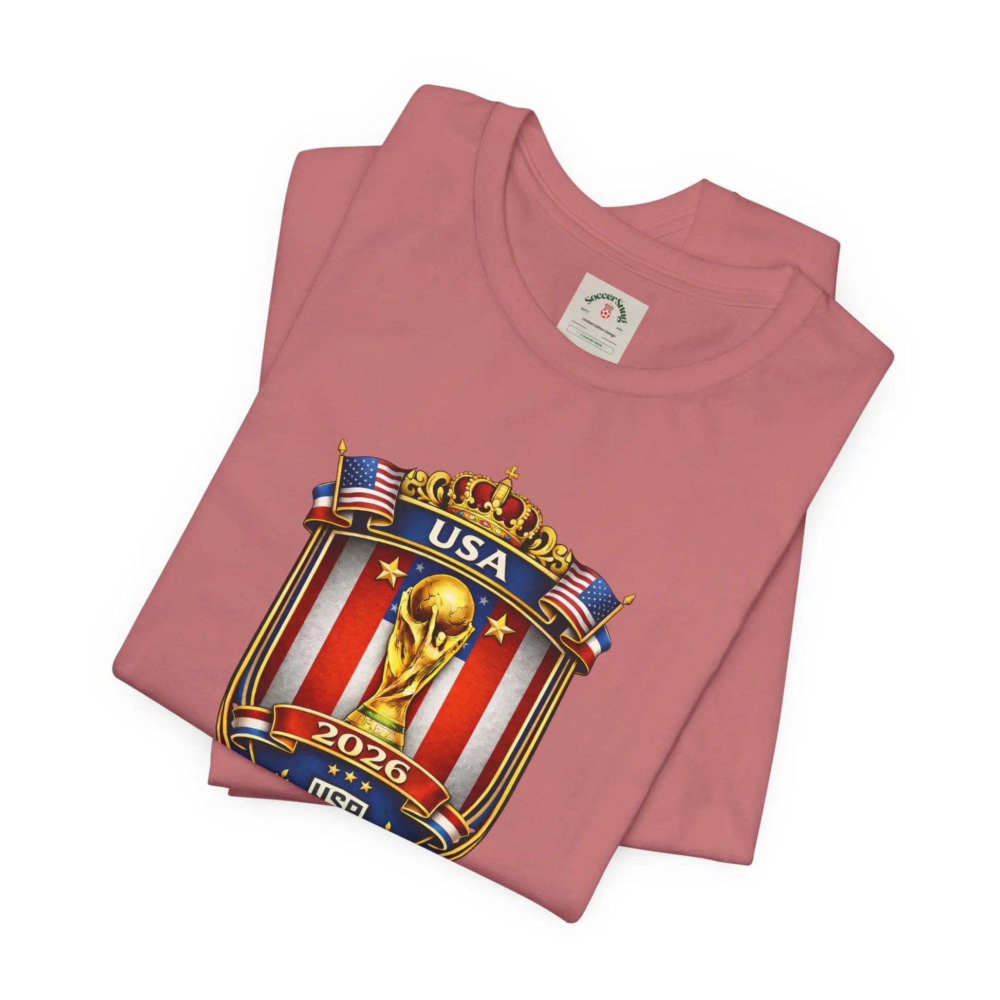 USA Soccer 2026 World Cup Crest T-Shirt by Printify