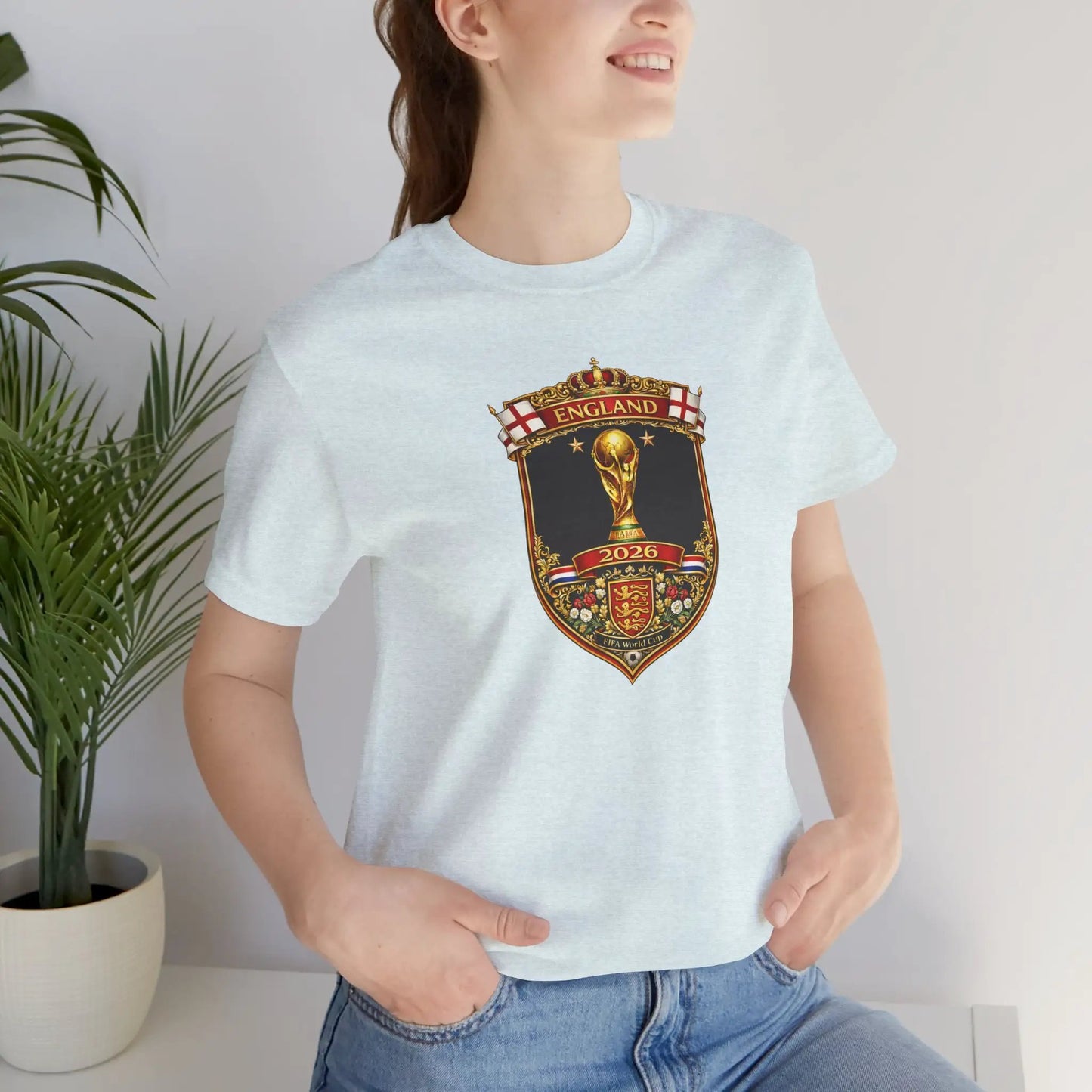 England World Cup 2026 Unisex Cotton Crew Tee by Printify