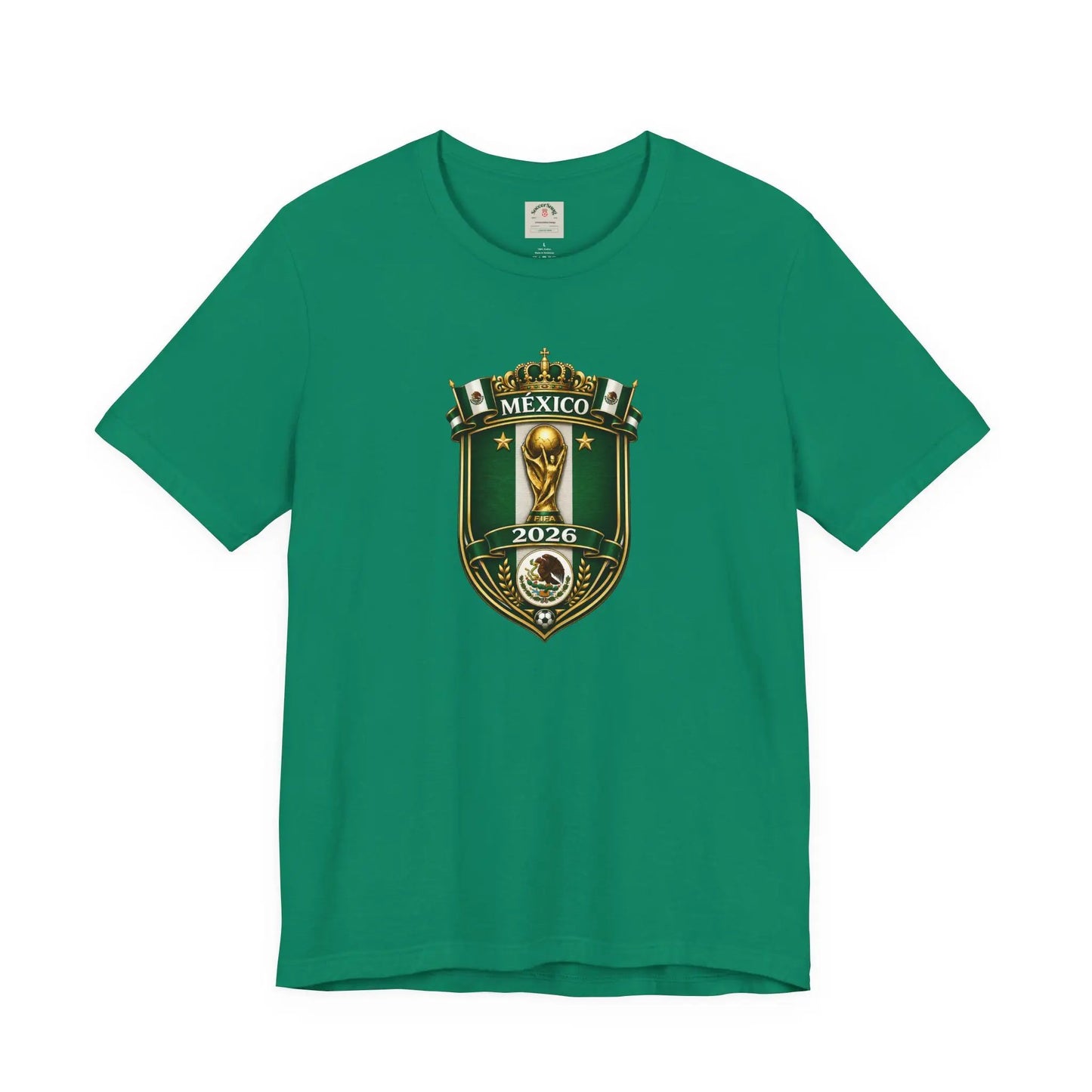 Mexico 2026 World Cup Crest T-Shirt — Soccer Fan Jersey Tee by Printify