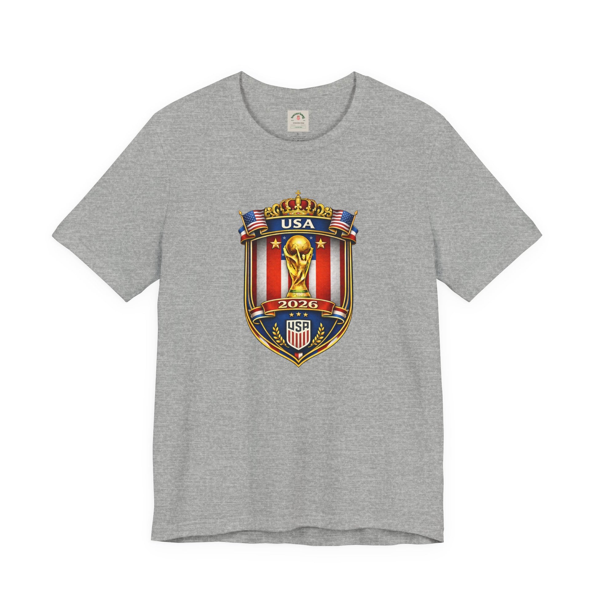 USA Soccer 2026 World Cup Crest T-Shirt by Printify