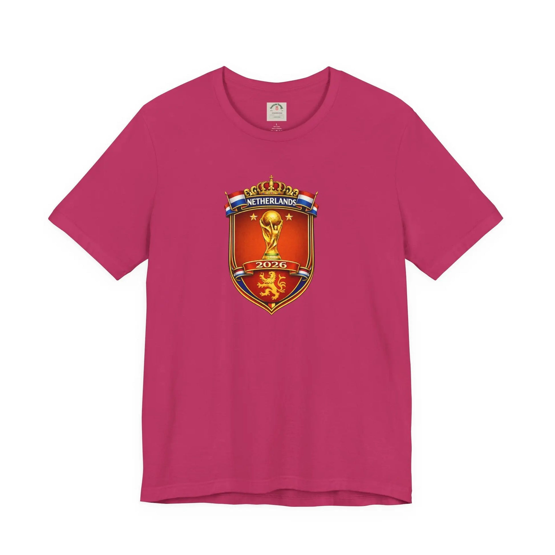 Netherlands World Cup 2026 Soccer Crest T-Shirt by Printify